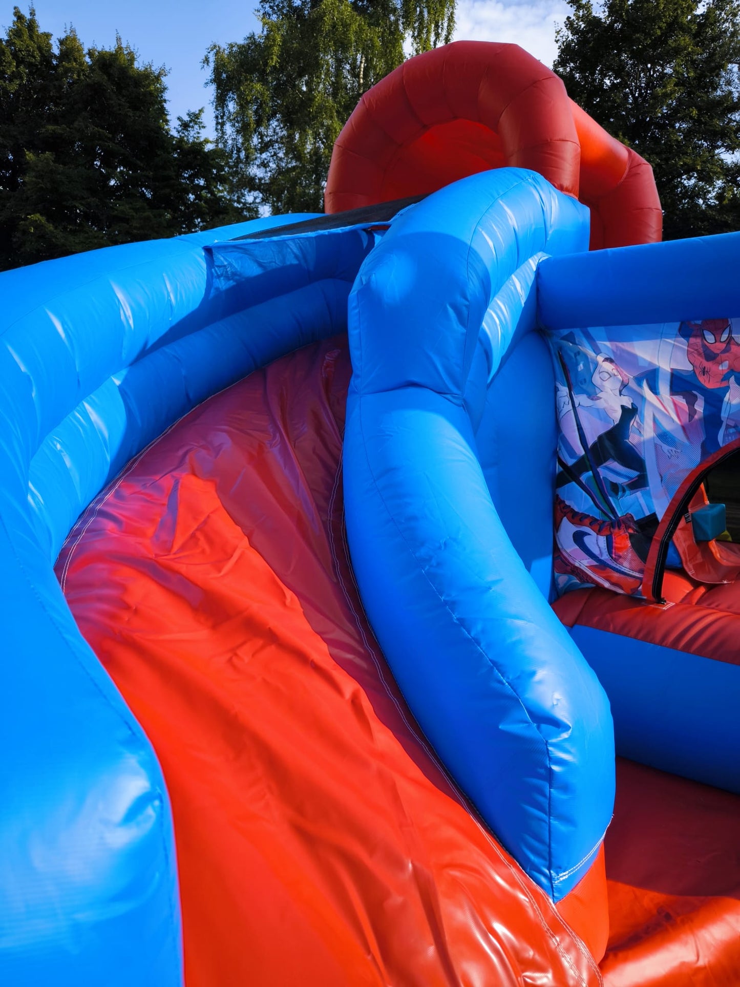 🕸️Spiderman Hüpfburg m. Rutsche🕸️