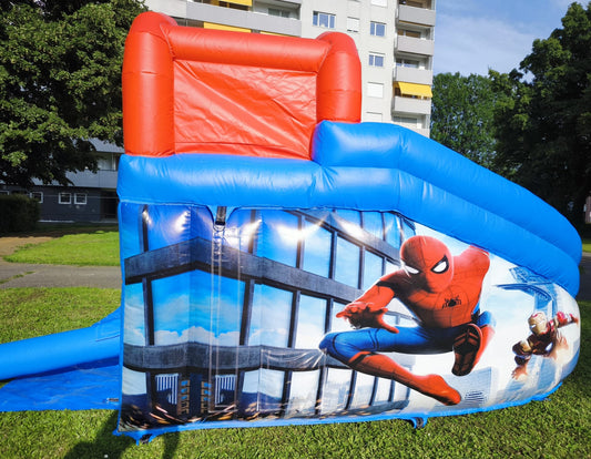 🕸️Spiderman Hüpfburg m. Rutsche🕸️